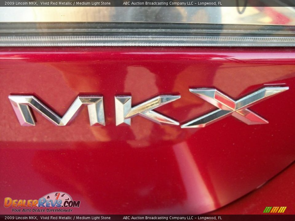 2009 Lincoln MKX Vivid Red Metallic / Medium Light Stone Photo #4