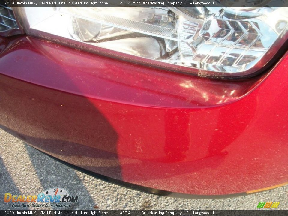 2009 Lincoln MKX Vivid Red Metallic / Medium Light Stone Photo #19