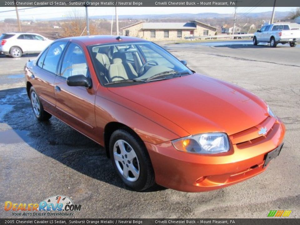 Front 3/4 View of 2005 Chevrolet Cavalier LS Sedan Photo #8