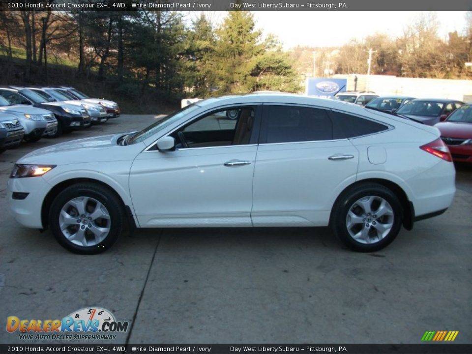 White Diamond Pearl 2010 Honda Accord Crosstour EX-L 4WD Photo #4