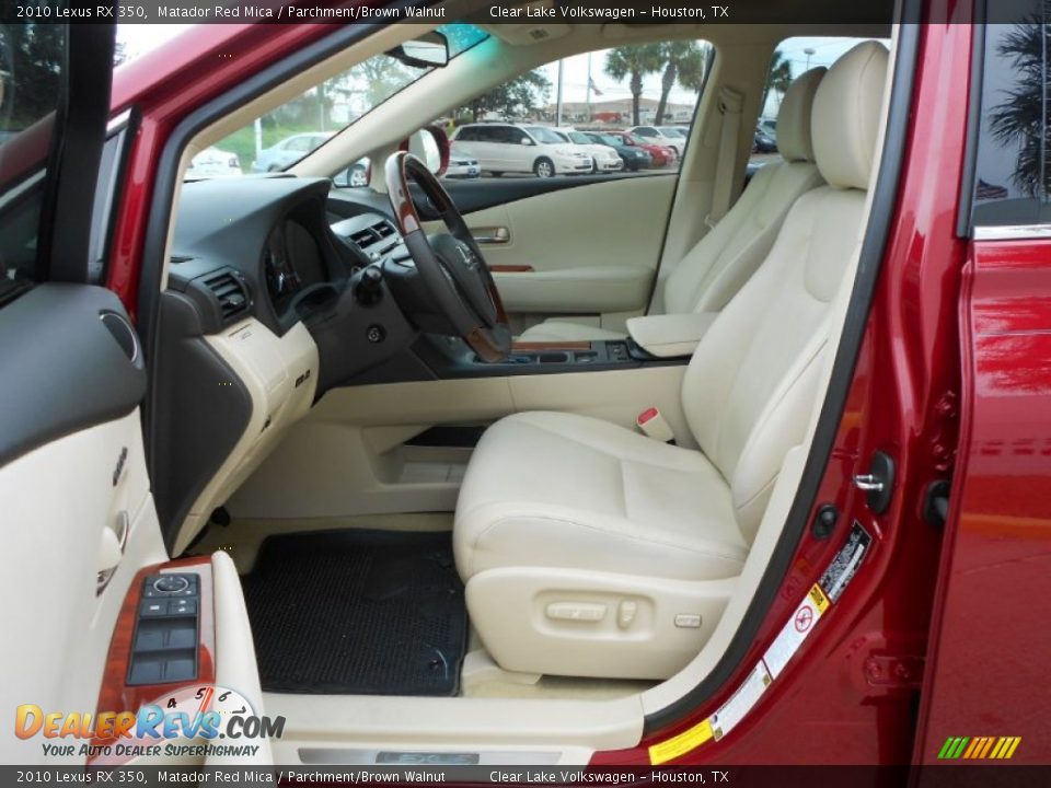 Parchment Brown Walnut Interior 2010 Lexus Rx 350 Photo