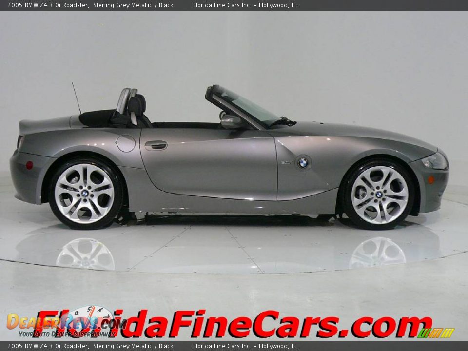 2005 BMW Z4 3.0i Roadster Sterling Grey Metallic / Black Photo #4