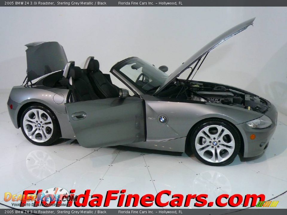 2005 BMW Z4 3.0i Roadster Sterling Grey Metallic / Black Photo #7