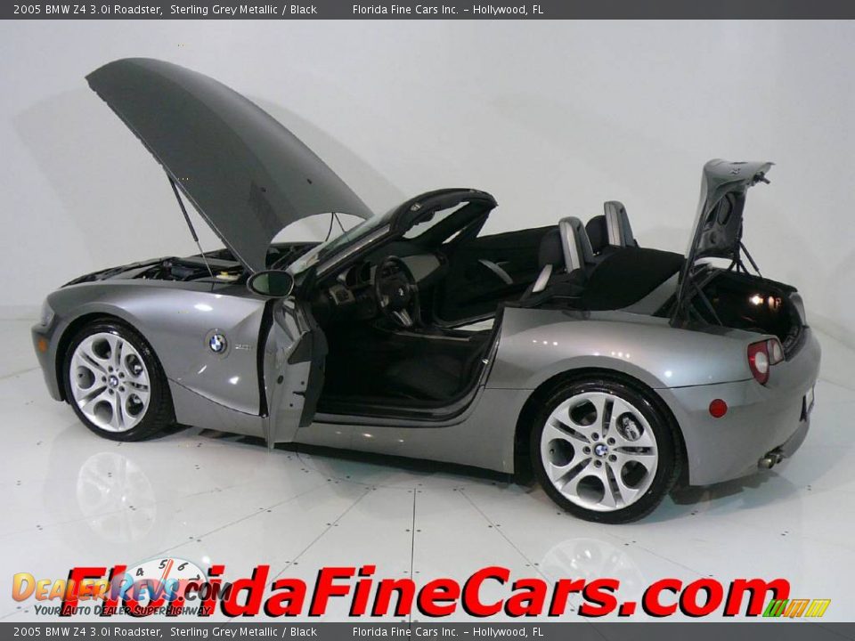 2005 BMW Z4 3.0i Roadster Sterling Grey Metallic / Black Photo #8
