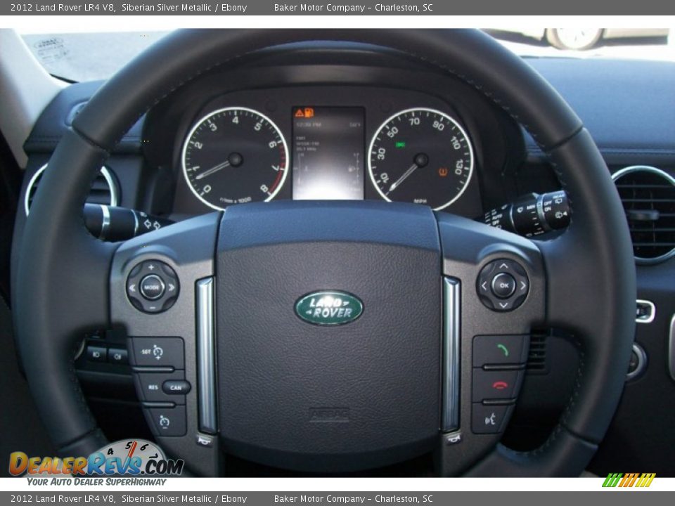 2012 Land Rover LR4 V8 Siberian Silver Metallic / Ebony Photo #17