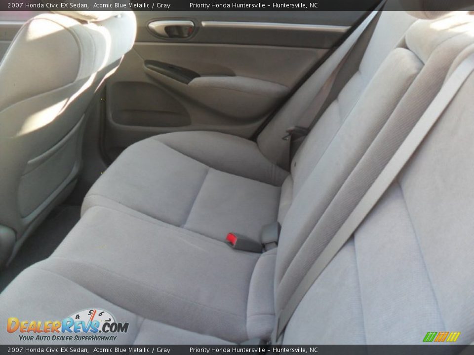 2007 Honda Civic EX Sedan Atomic Blue Metallic / Gray Photo #16