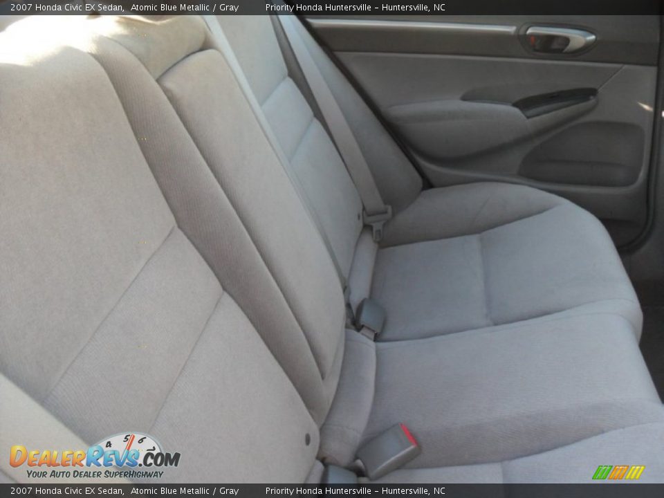 2007 Honda Civic EX Sedan Atomic Blue Metallic / Gray Photo #20