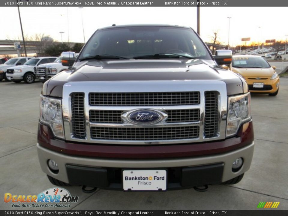 2010 Ford F150 King Ranch SuperCrew 4x4 Royal Red Metallic / Chapparal Leather Photo #2