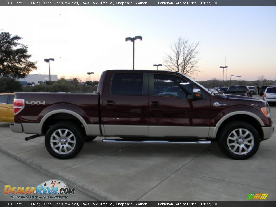 2010 Ford F150 King Ranch SuperCrew 4x4 Royal Red Metallic / Chapparal Leather Photo #3