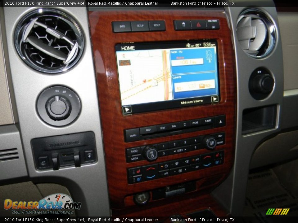 Controls of 2010 Ford F150 King Ranch SuperCrew 4x4 Photo #12