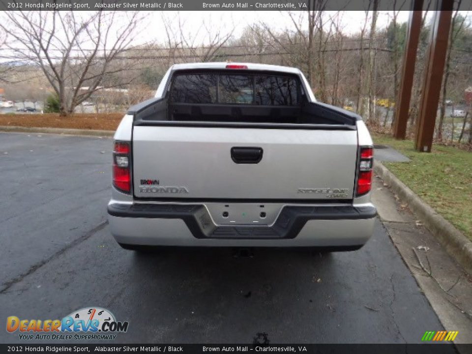 2012 Honda Ridgeline Sport Alabaster Silver Metallic / Black Photo #6