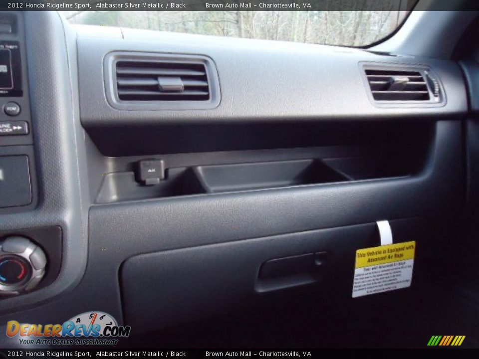 2012 Honda Ridgeline Sport Alabaster Silver Metallic / Black Photo #35