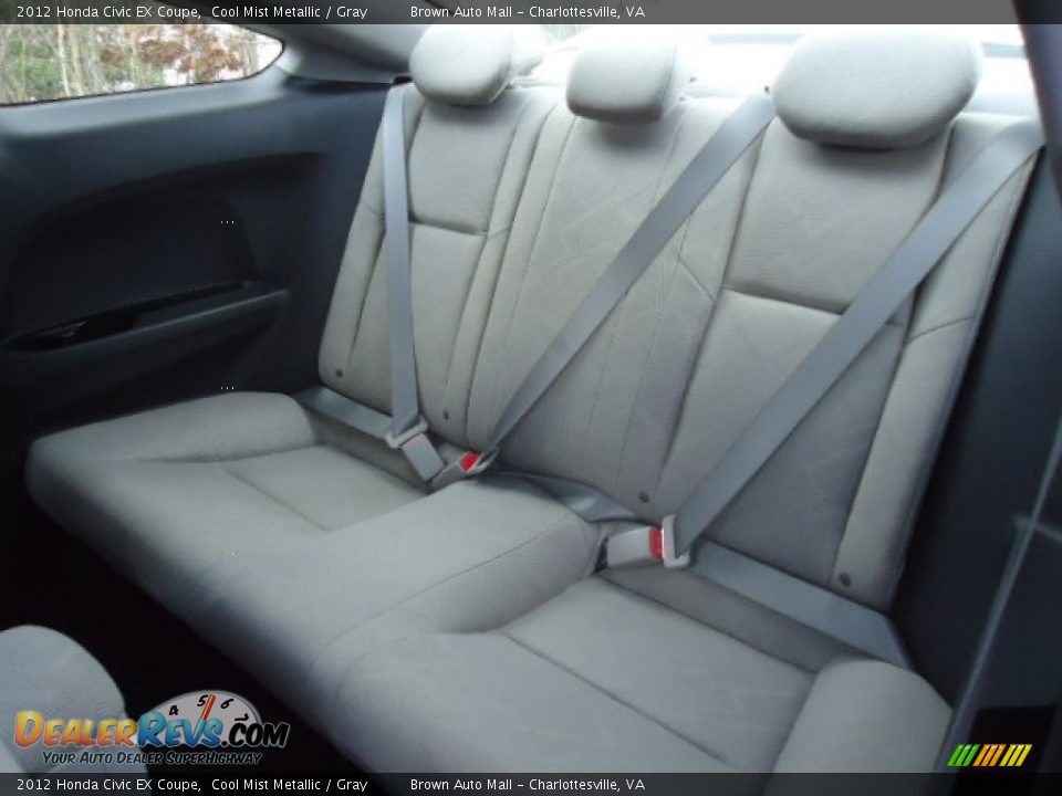 Gray Interior - 2012 Honda Civic EX Coupe Photo #17