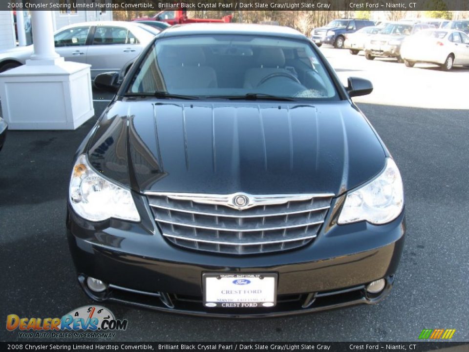 2008 Chrysler Sebring Limited Hardtop Convertible Brilliant Black Crystal Pearl / Dark Slate Gray/Light Slate Gray Photo #3