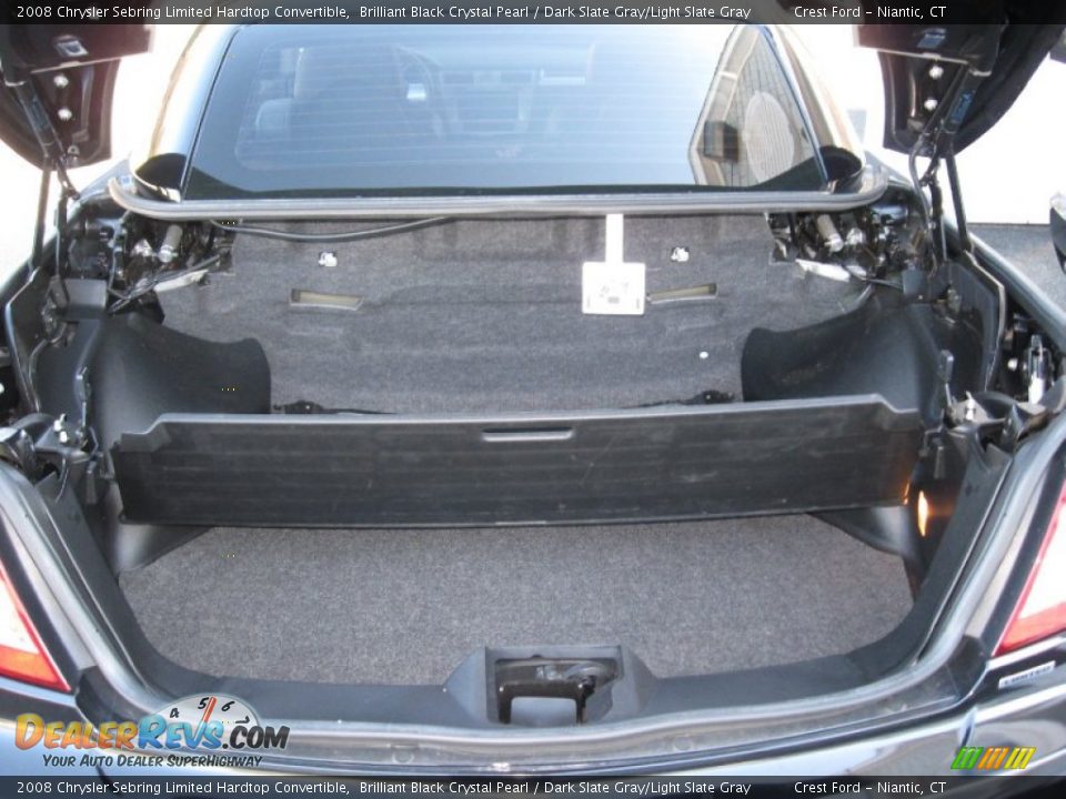 2008 Chrysler Sebring Limited Hardtop Convertible Brilliant Black Crystal Pearl / Dark Slate Gray/Light Slate Gray Photo #9