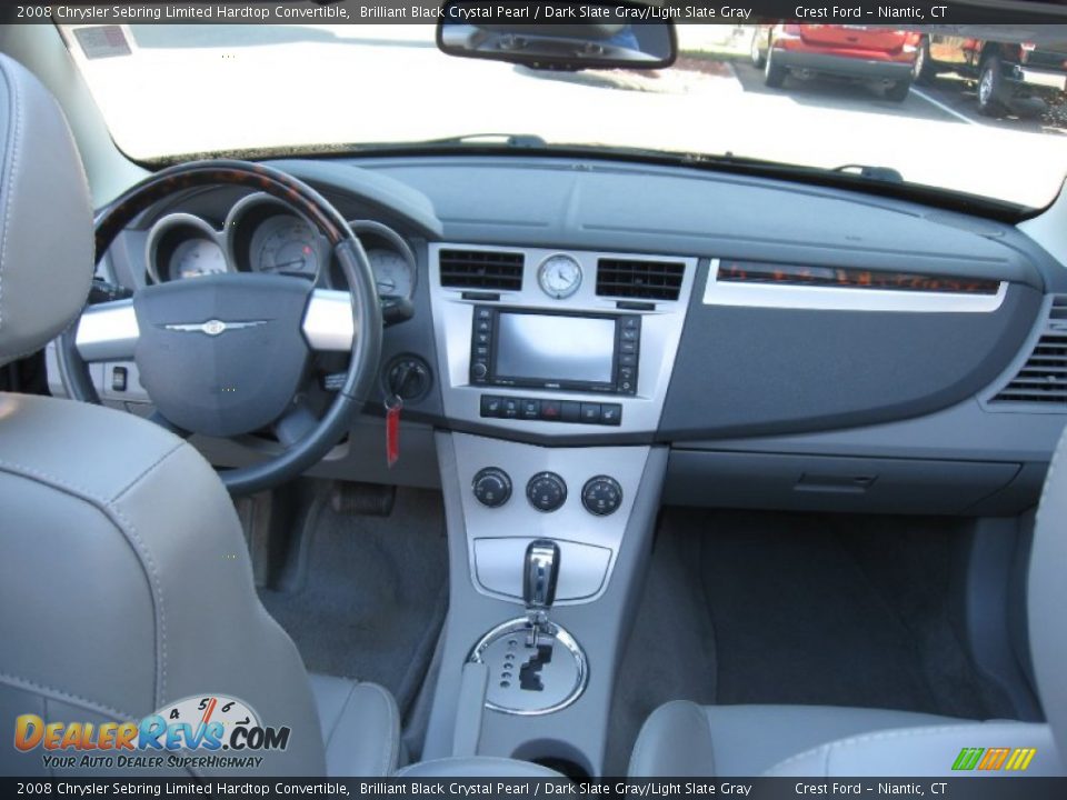 2008 Chrysler Sebring Limited Hardtop Convertible Brilliant Black Crystal Pearl / Dark Slate Gray/Light Slate Gray Photo #11