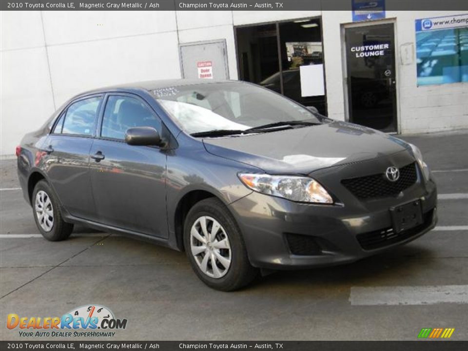 2010 Toyota Corolla LE Magnetic Gray Metallic / Ash Photo #3