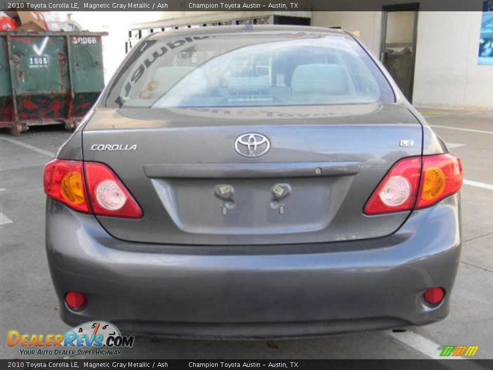 2010 Toyota Corolla LE Magnetic Gray Metallic / Ash Photo #6