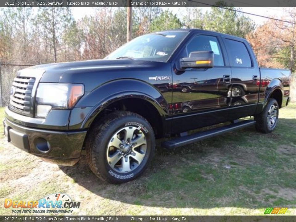 2012 Ford F150 FX2 SuperCrew Tuxedo Black Metallic / Black Photo #3