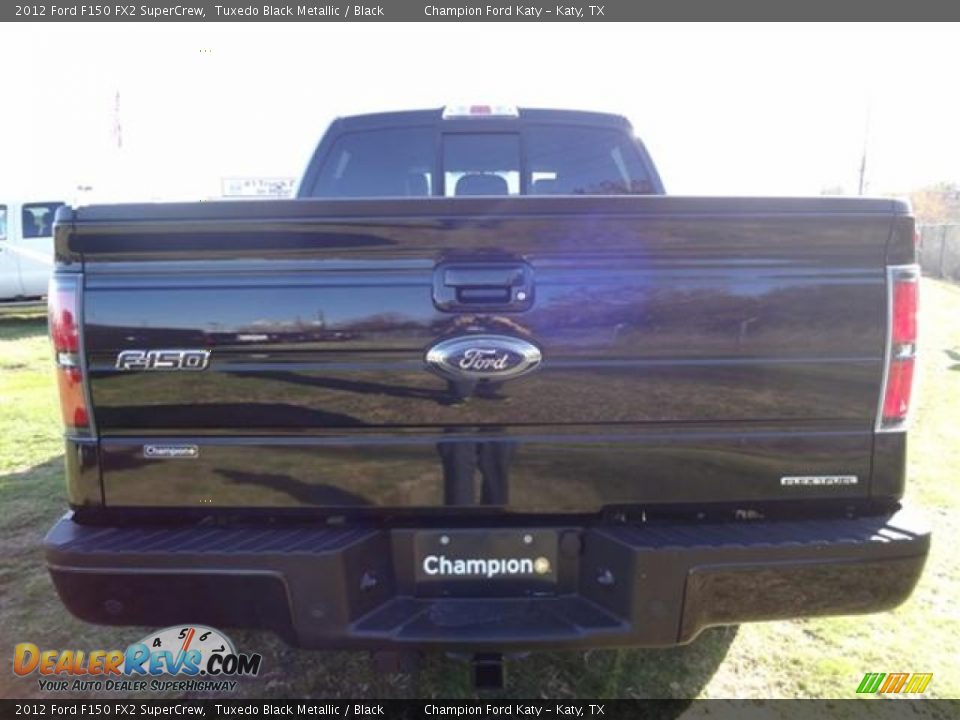 2012 Ford F150 FX2 SuperCrew Tuxedo Black Metallic / Black Photo #6