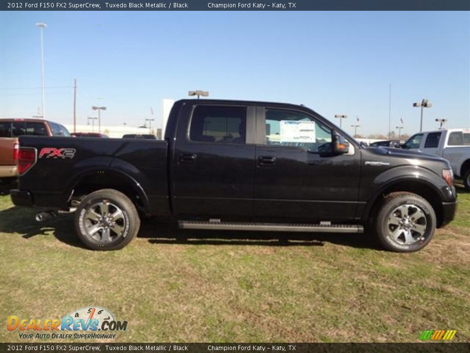 2012 Ford F150 FX2 SuperCrew Tuxedo Black Metallic / Black Photo #8