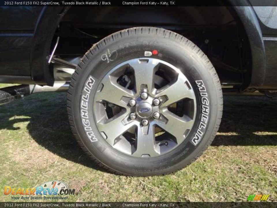 2012 Ford F150 FX2 SuperCrew Tuxedo Black Metallic / Black Photo #9
