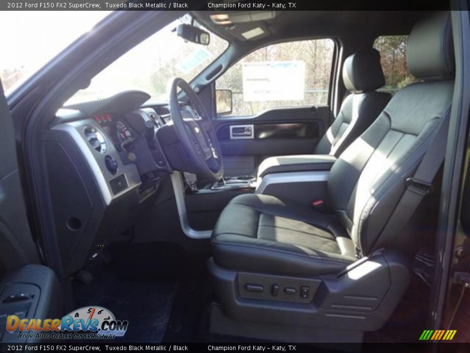 2012 Ford F150 FX2 SuperCrew Tuxedo Black Metallic / Black Photo #15