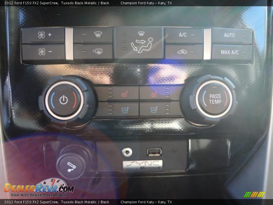 2012 Ford F150 FX2 SuperCrew Tuxedo Black Metallic / Black Photo #19
