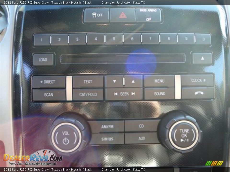 2012 Ford F150 FX2 SuperCrew Tuxedo Black Metallic / Black Photo #20