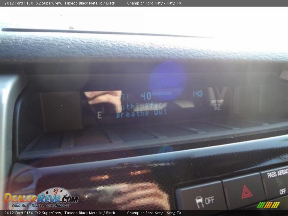 2012 Ford F150 FX2 SuperCrew Tuxedo Black Metallic / Black Photo #21
