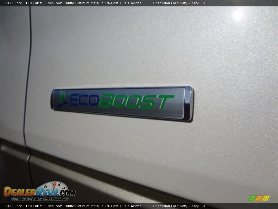 2012 Ford F150 Lariat SuperCrew White Platinum Metallic Tri-Coat / Pale Adobe Photo #11