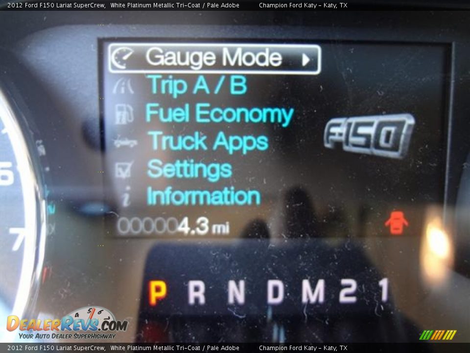 2012 Ford F150 Lariat SuperCrew White Platinum Metallic Tri-Coat / Pale Adobe Photo #23