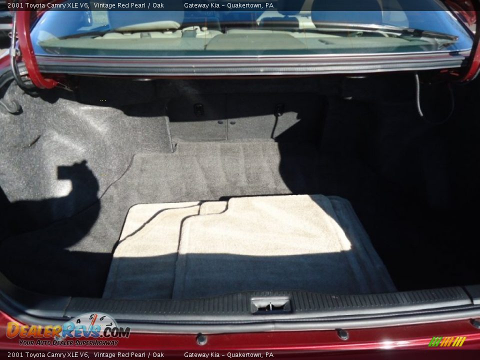 2001 Toyota Camry XLE V6 Vintage Red Pearl / Oak Photo #20