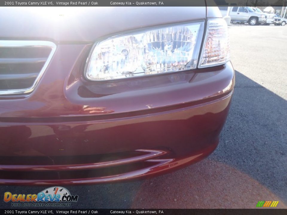 2001 Toyota Camry XLE V6 Vintage Red Pearl / Oak Photo #25