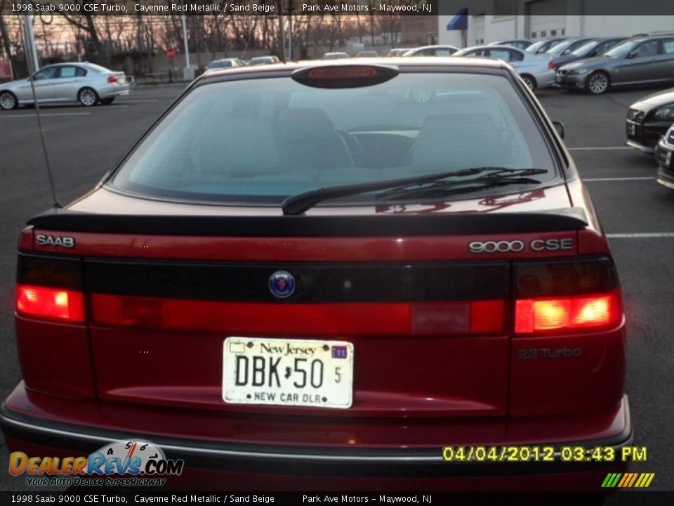 1998 Saab 9000 CSE Turbo Cayenne Red Metallic / Sand Beige Photo #2
