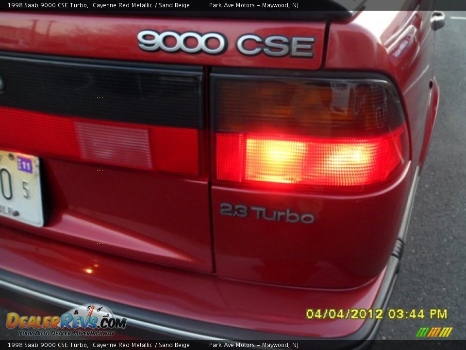1998 Saab 9000 CSE Turbo Cayenne Red Metallic / Sand Beige Photo #4