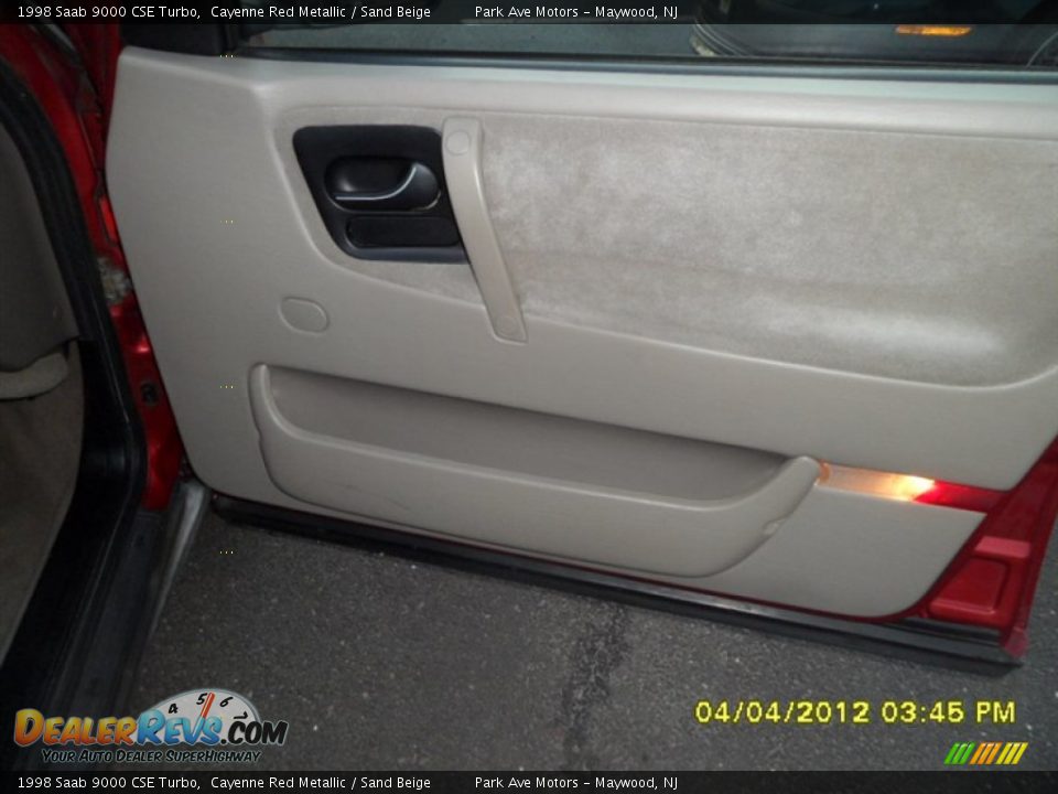 1998 Saab 9000 CSE Turbo Cayenne Red Metallic / Sand Beige Photo #9