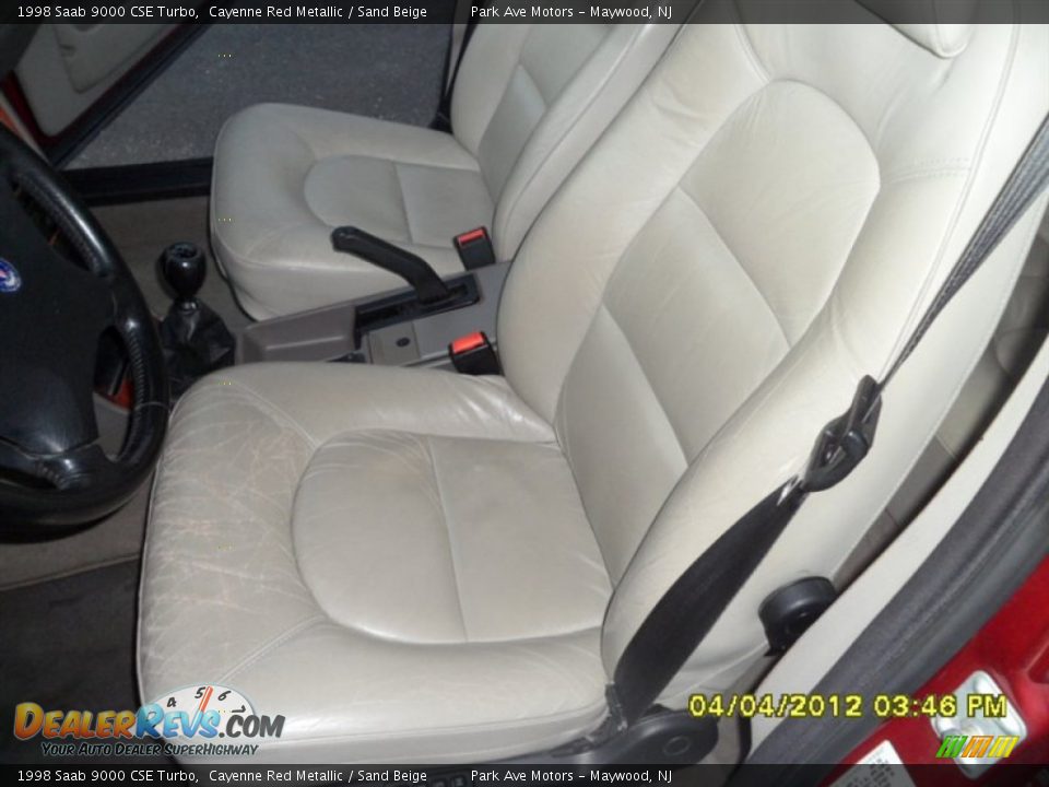 1998 Saab 9000 CSE Turbo Cayenne Red Metallic / Sand Beige Photo #21