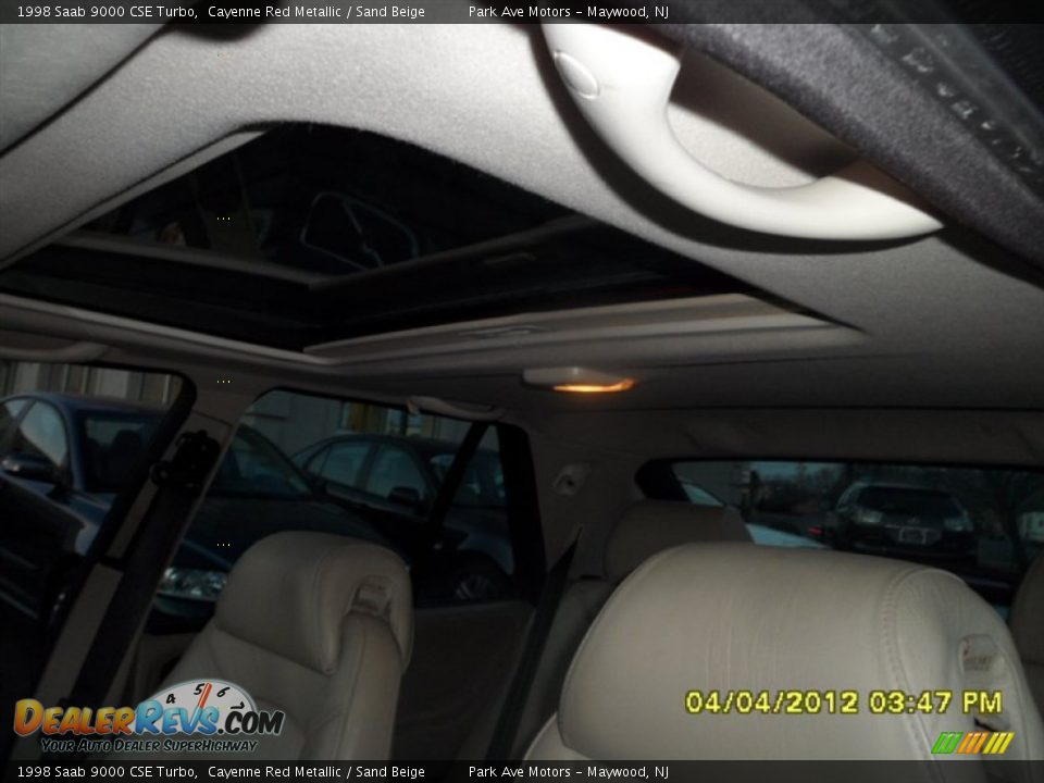 1998 Saab 9000 CSE Turbo Cayenne Red Metallic / Sand Beige Photo #24