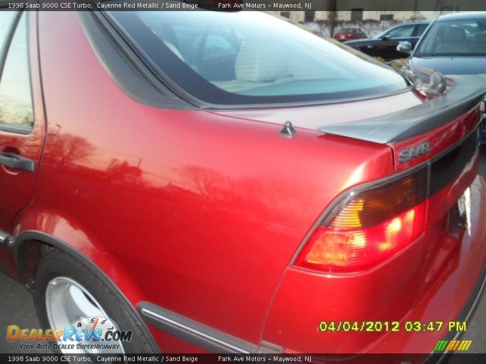 1998 Saab 9000 CSE Turbo Cayenne Red Metallic / Sand Beige Photo #25
