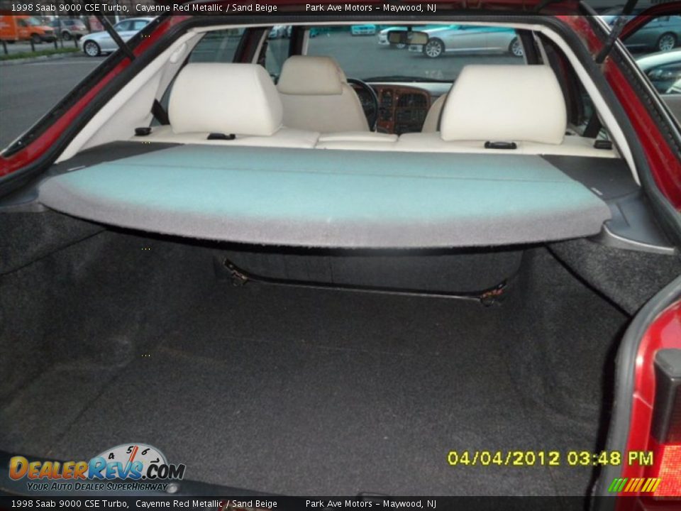 1998 Saab 9000 CSE Turbo Cayenne Red Metallic / Sand Beige Photo #26