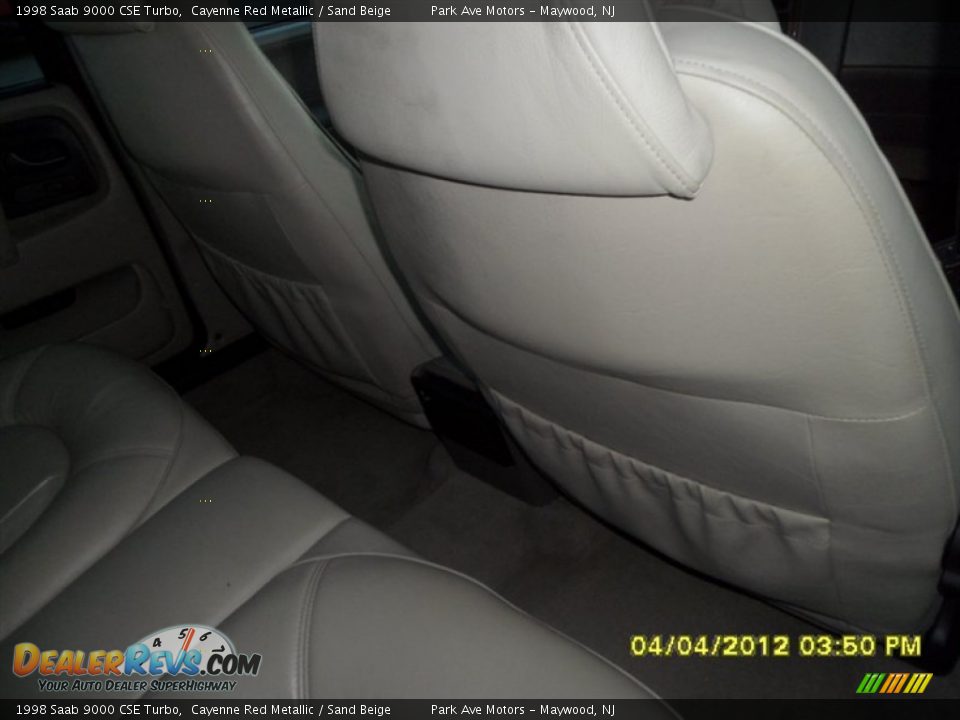 1998 Saab 9000 CSE Turbo Cayenne Red Metallic / Sand Beige Photo #27