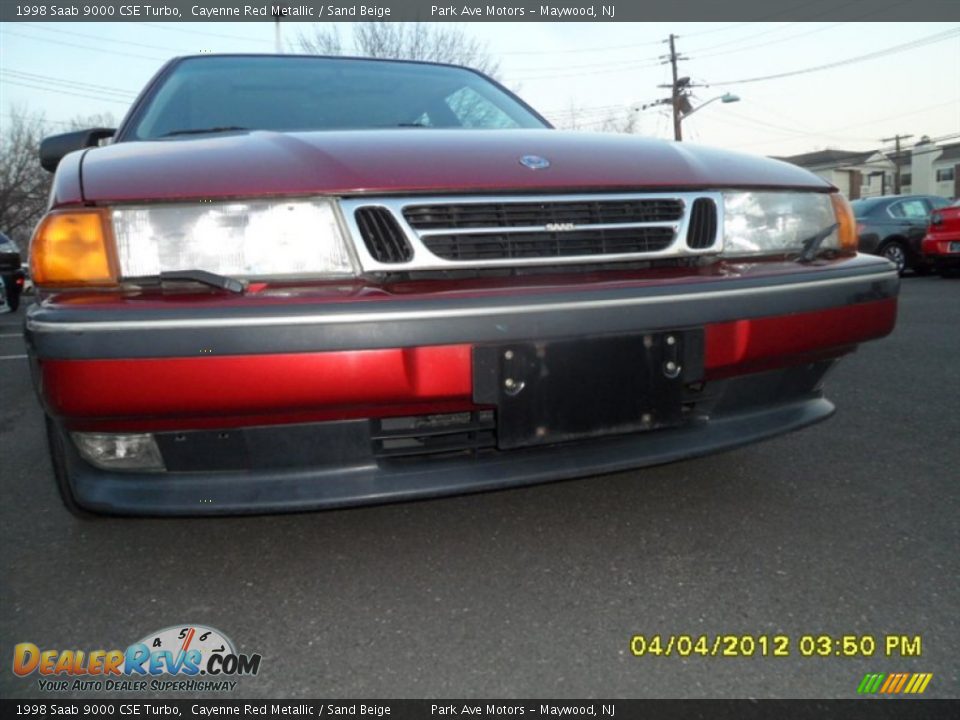 1998 Saab 9000 CSE Turbo Cayenne Red Metallic / Sand Beige Photo #28