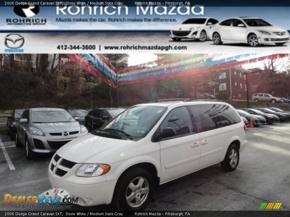 2006 Dodge Grand Caravan SXT Stone White / Medium Slate Gray Photo #1