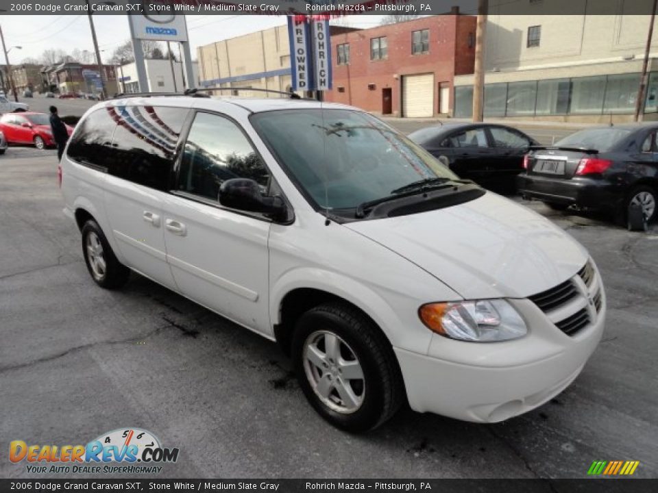 2006 Dodge Grand Caravan SXT Stone White / Medium Slate Gray Photo #7
