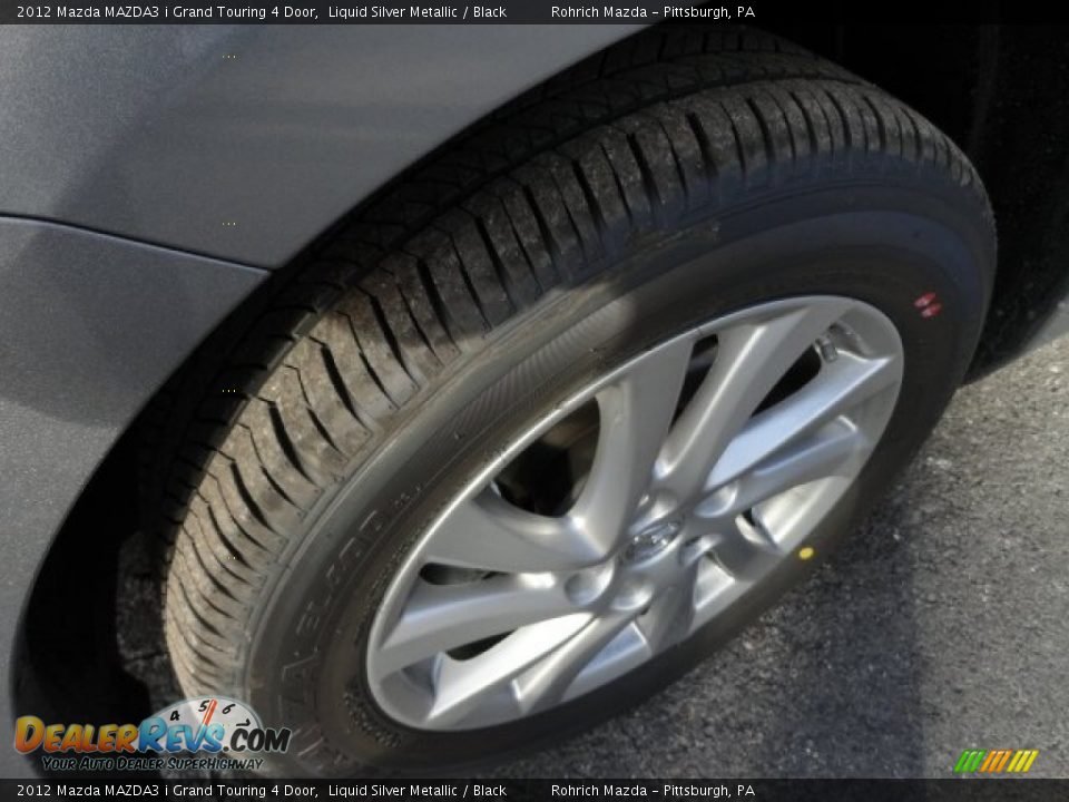 2012 Mazda MAZDA3 i Grand Touring 4 Door Liquid Silver Metallic / Black Photo #8