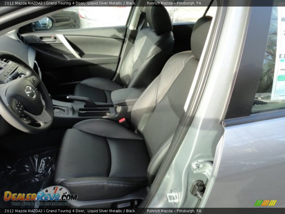 2012 Mazda MAZDA3 i Grand Touring 4 Door Liquid Silver Metallic / Black Photo #9