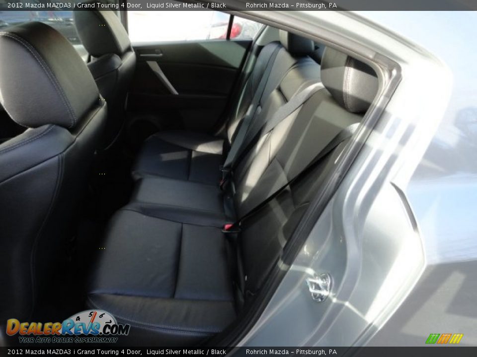 2012 Mazda MAZDA3 i Grand Touring 4 Door Liquid Silver Metallic / Black Photo #10