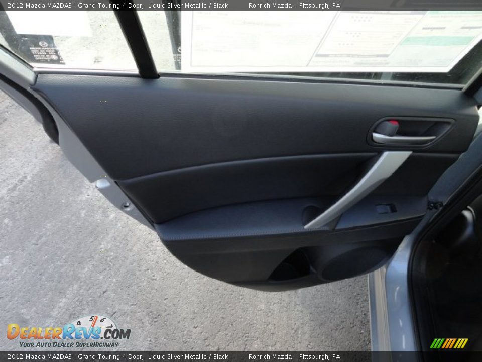 2012 Mazda MAZDA3 i Grand Touring 4 Door Liquid Silver Metallic / Black Photo #12