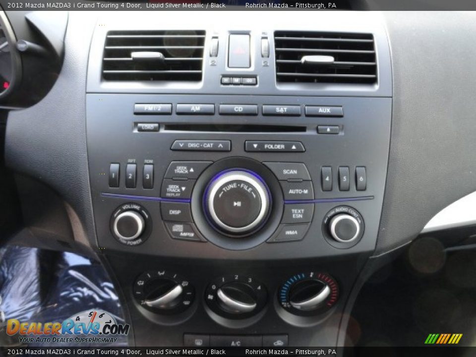 2012 Mazda MAZDA3 i Grand Touring 4 Door Liquid Silver Metallic / Black Photo #19